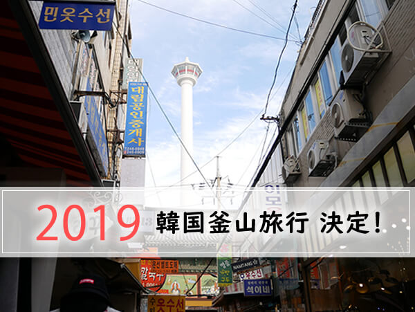 2019釜山行き決定