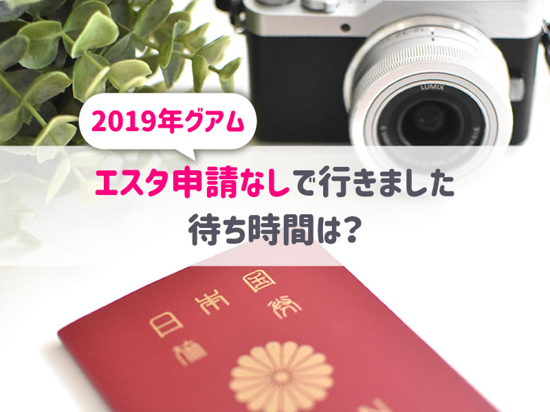 2019年エスタ申請無し