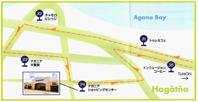 レアレアトロリーの路線図