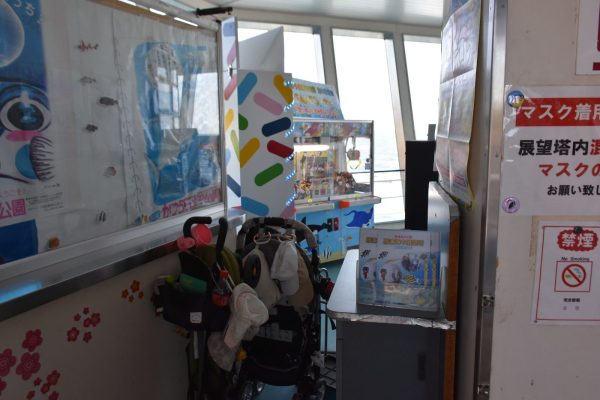 勝浦海中展望塔のベビーカー置き場