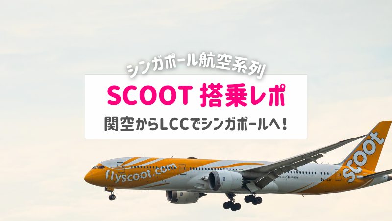 評判のSCOOT(スクート)で子連れシンガポール！機内食もご紹介！