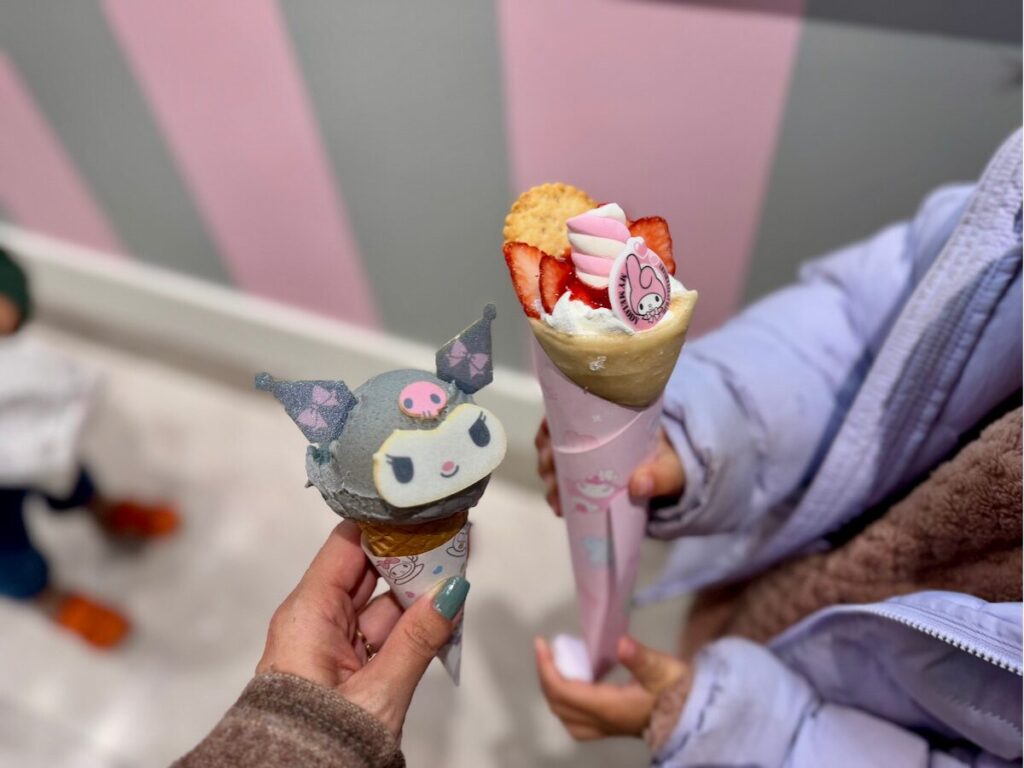 サンリオカフェのアイス