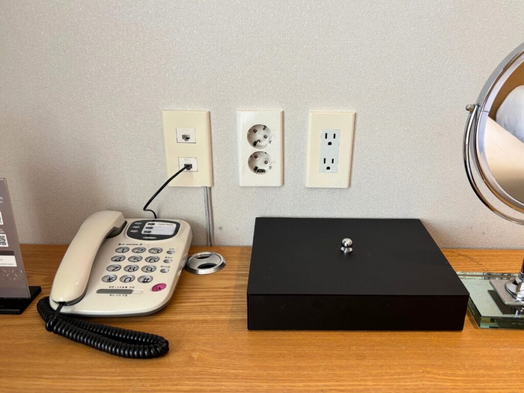 ナインツリーホテル明洞のコンセント