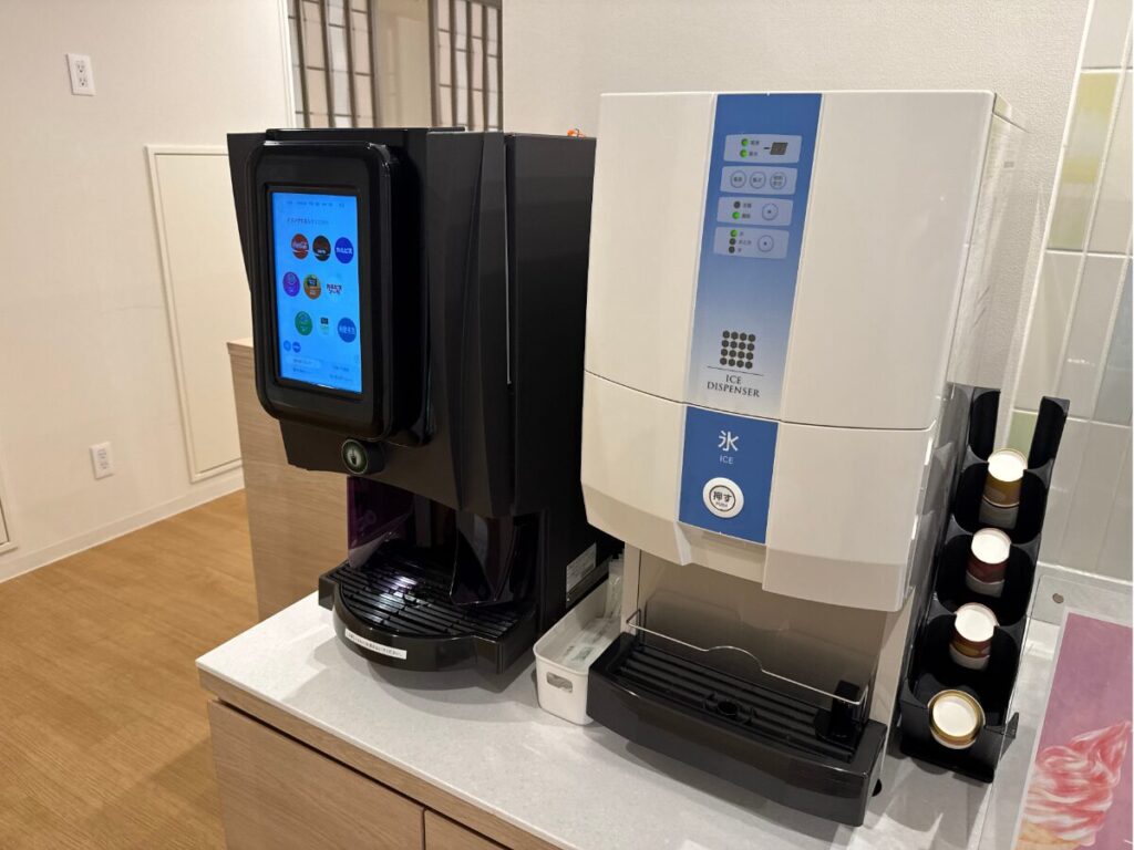 リッチモンドホテル仙台リラックスエリアのソフトドリンク