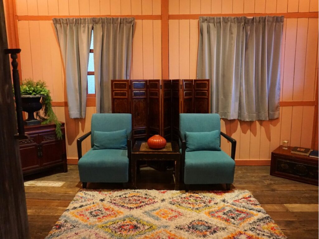 テンプルツリーリゾート・ランカウイ (Temple Tree Resort Langkawi)ジョホール棟のくつろぎスペース