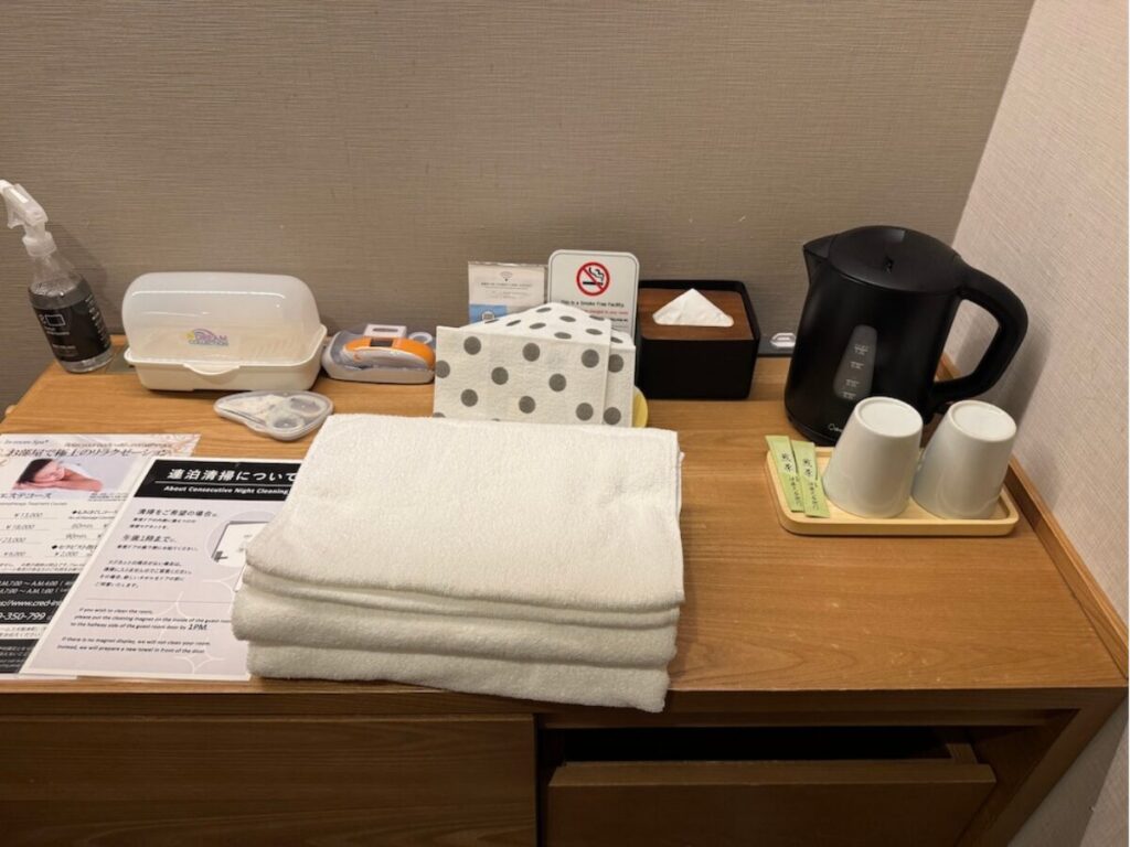 ホテル・アンドルームス大阪本町の備品
