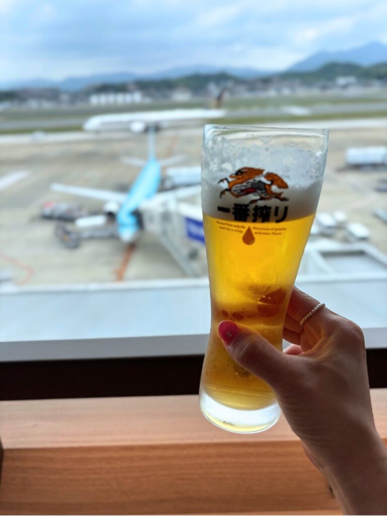 ラウンジ福岡でビール