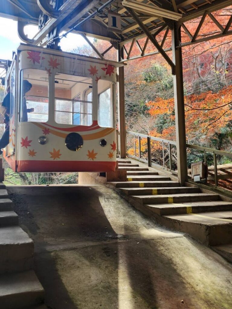 吉野山のロープウェイ