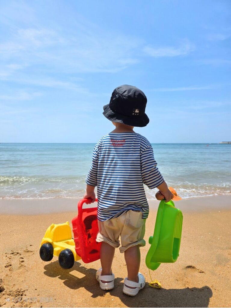 JNパークホテル近くの海水浴場乙旺里海岸