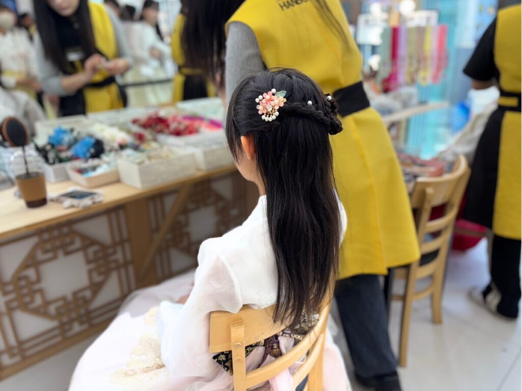 韓服男（ハンボクナム）のヘアセット