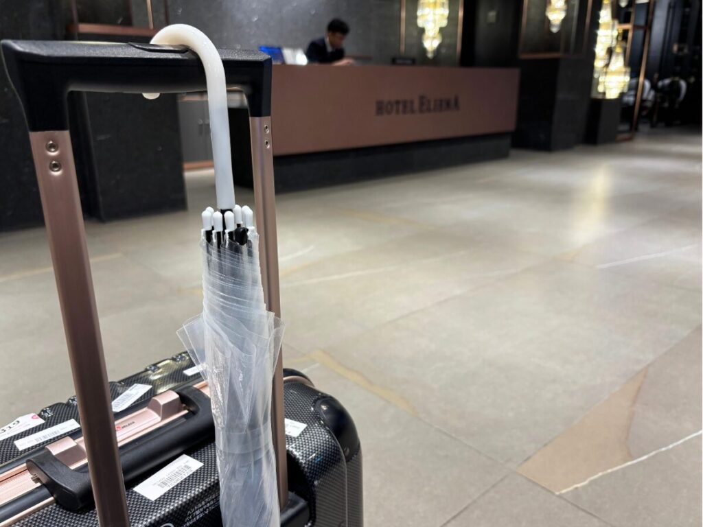 ホテルエリエナ(HOTEL ELIENA)で頂いた傘