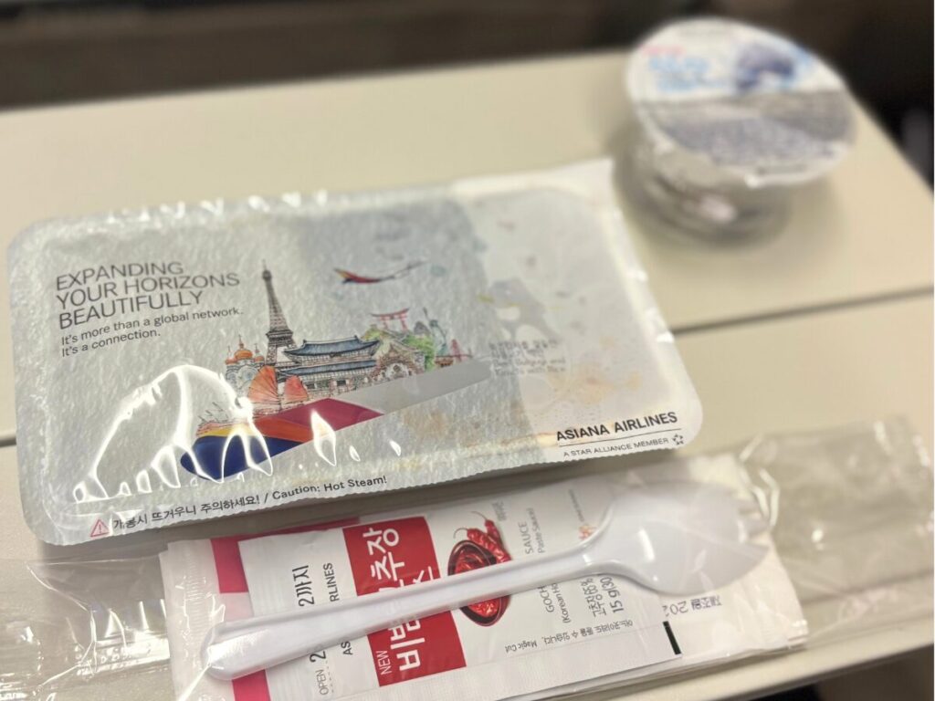 アシアナ航空の機内食1