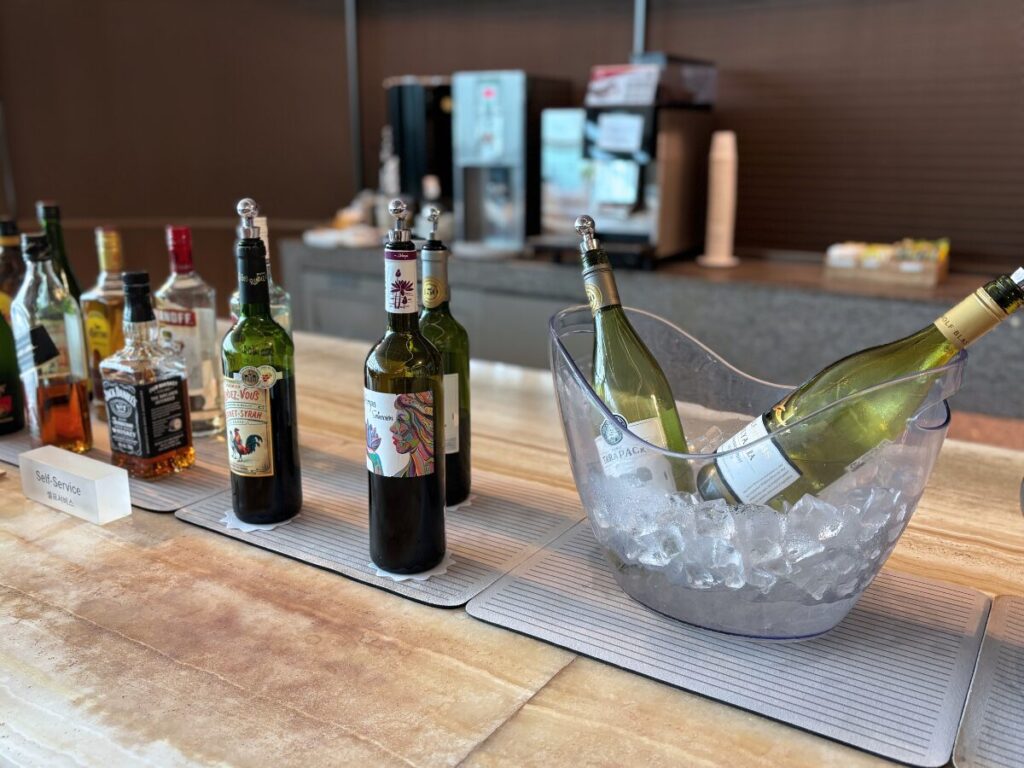 仁川空港アシアナビジネスラウンジのアルコール