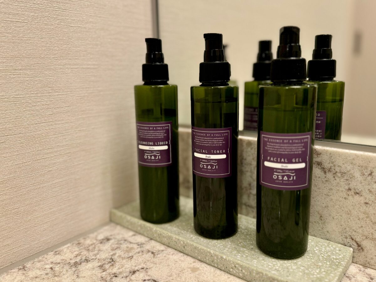 1955東京ベイのスキンケアアメニティはOSAJI