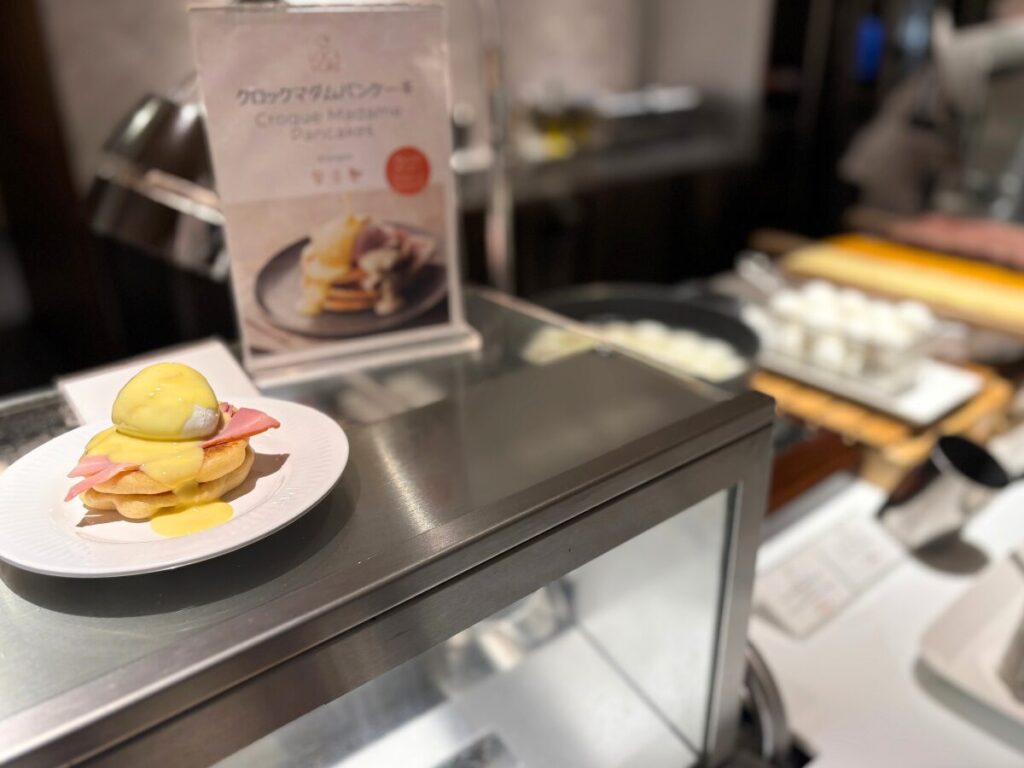 メルキュール福岡宗像リゾート＆スパ｜クロックマダムパンケーキを朝食ビュッフェで頂けます
