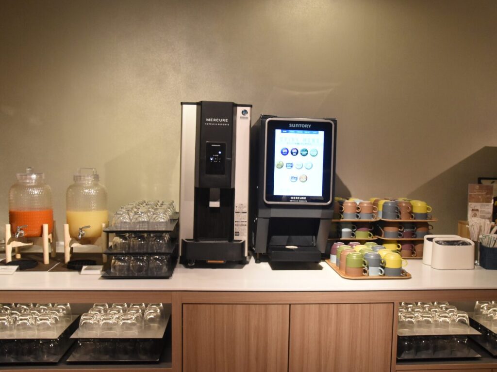 メルキュール福岡宗像リゾート＆スパ｜朝食ビュッフェのドリンク