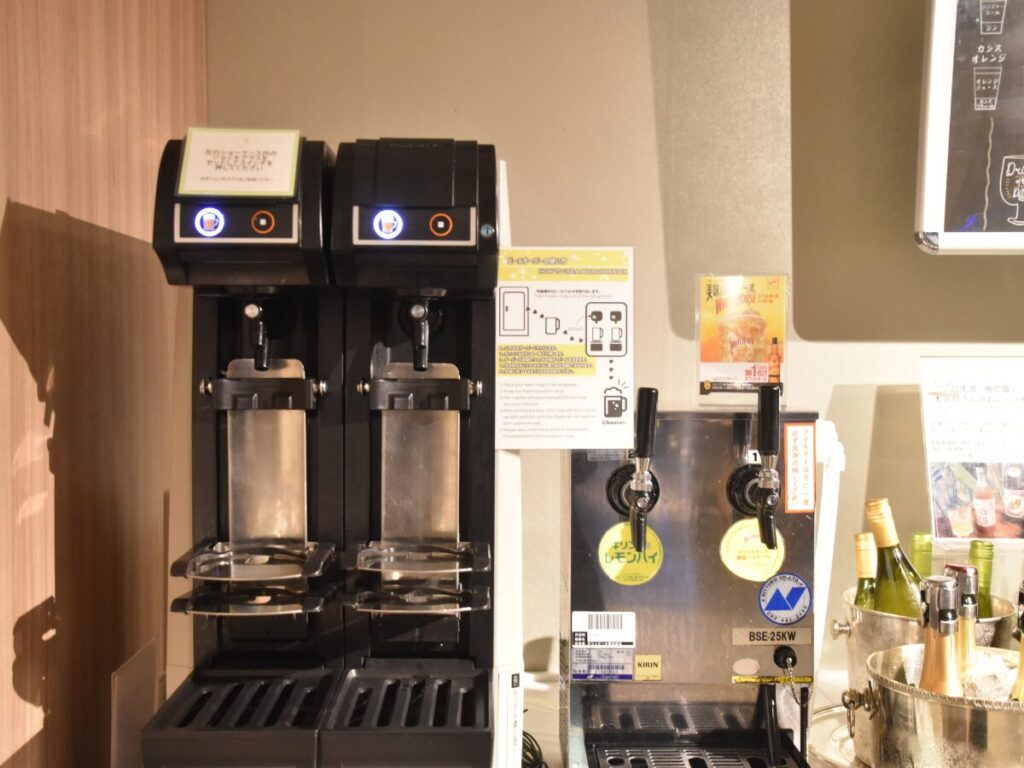 メルキュール福岡宗像リゾート＆スパ｜夕食ビュッフェのビール・レモンサワー・ハイボール