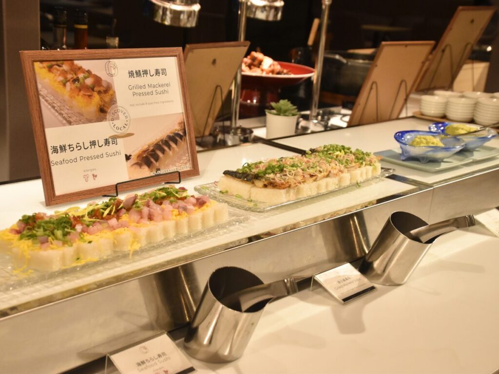 メルキュール福岡宗像リゾート＆スパ｜夕食ビュッフェの押し寿司