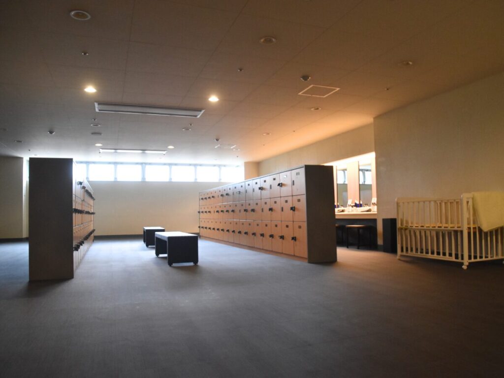 メルキュール福岡宗像リゾート＆スパの大浴場の脱衣所