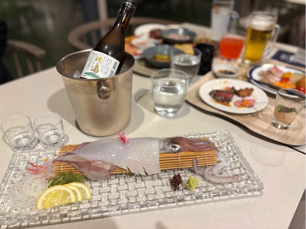 メルキュール福岡宗像リゾート＆スパ｜イカの活き造り地酒