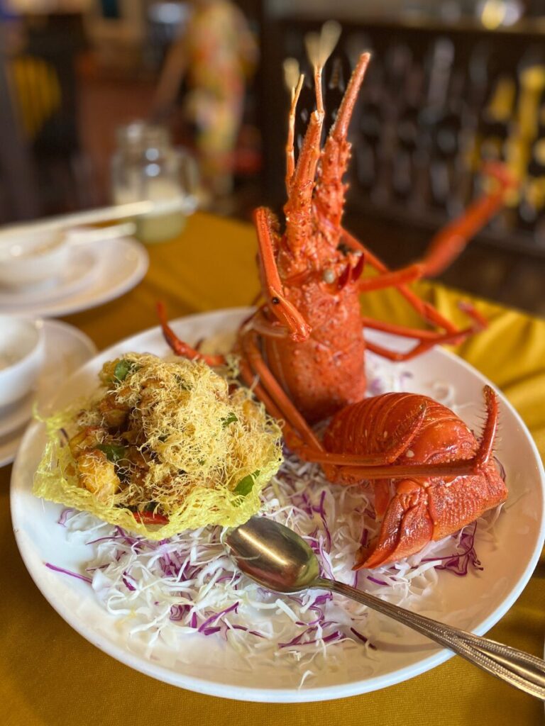 ランカウイ島のフィッシュファームレストランロブスター