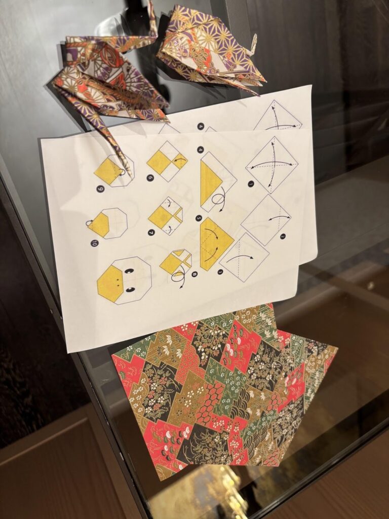 フォーシーズンズホテル京都のウェルカムギフト折り紙