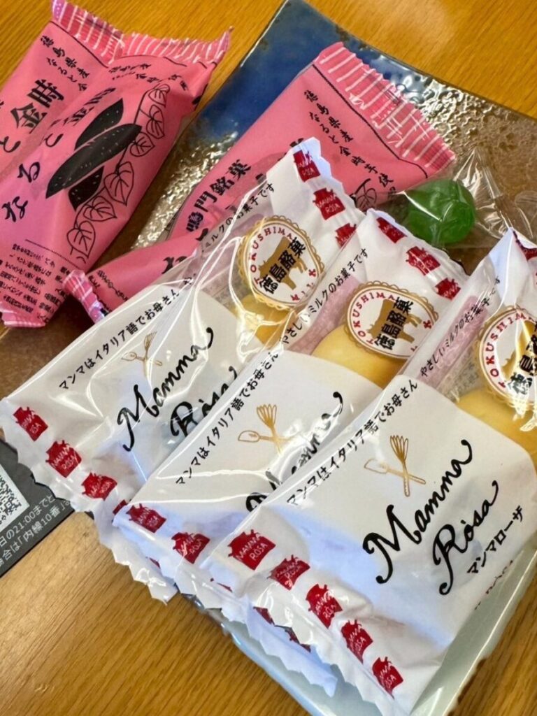 アオアヲナルトリゾートで提供される徳島ならではの銘菓のサービス