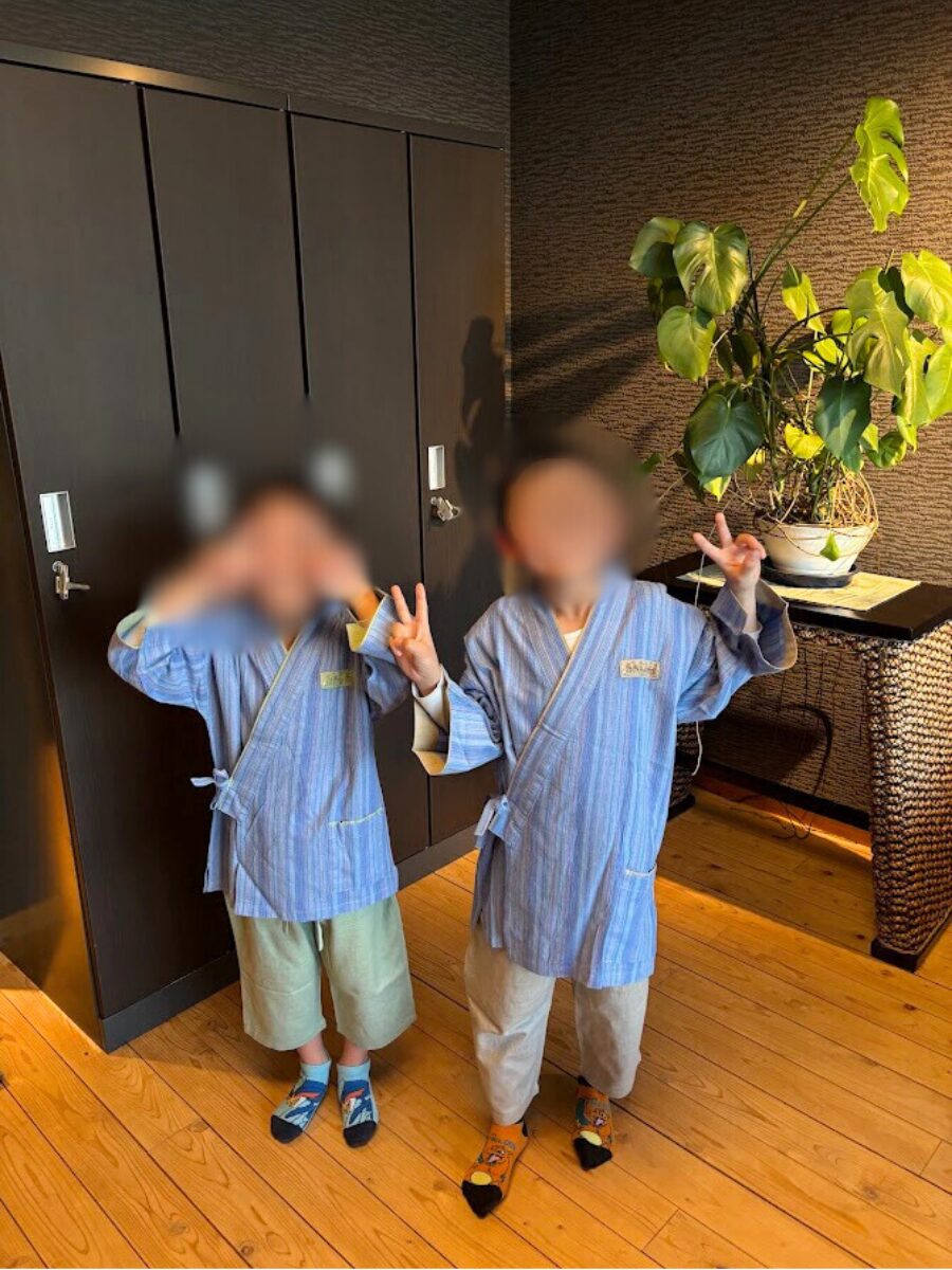 アオアヲナルトリゾートの子供用作務衣