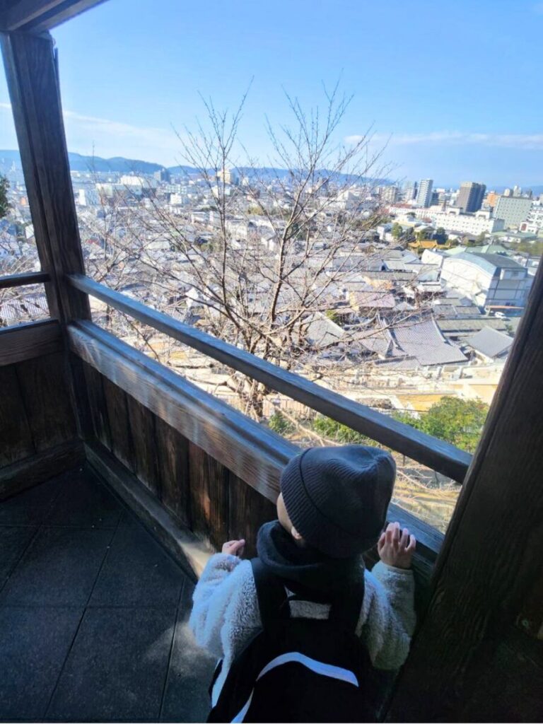 阿智神社の絵馬小屋からの絶景