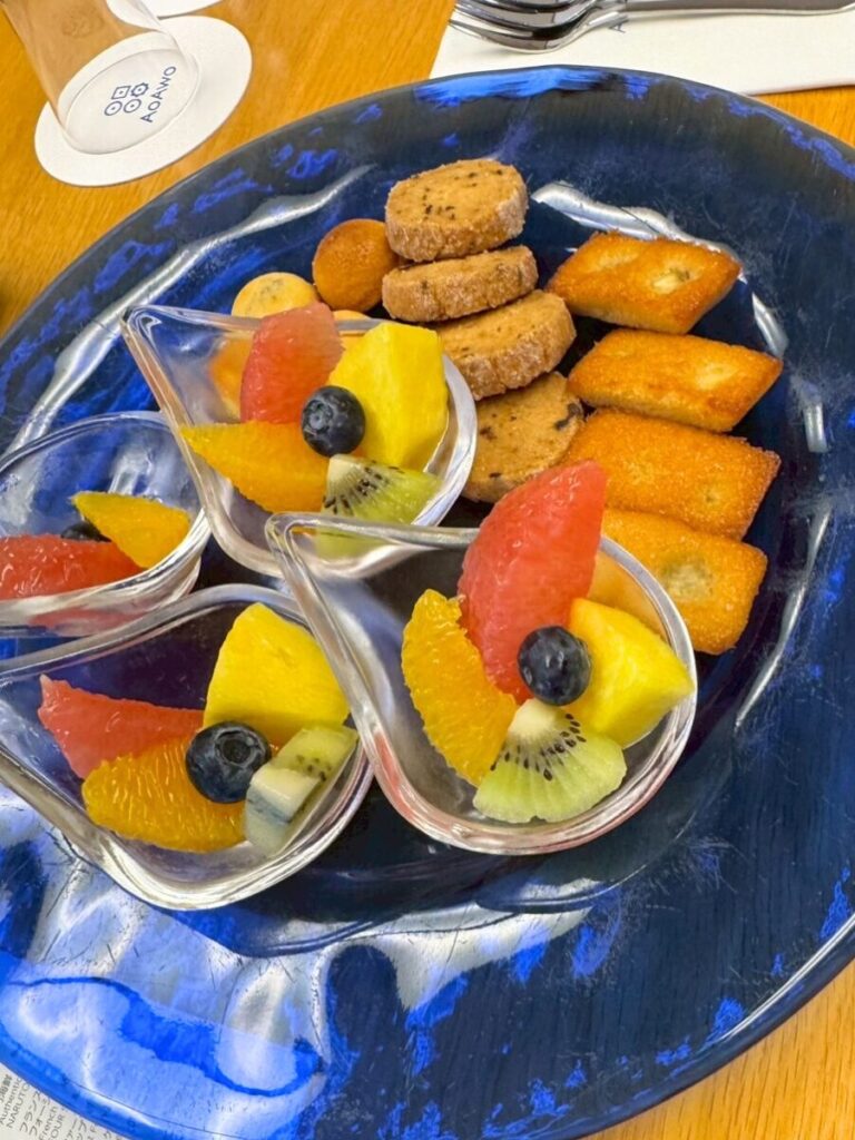 アオアヲナルトリゾートのウェルカムデザート