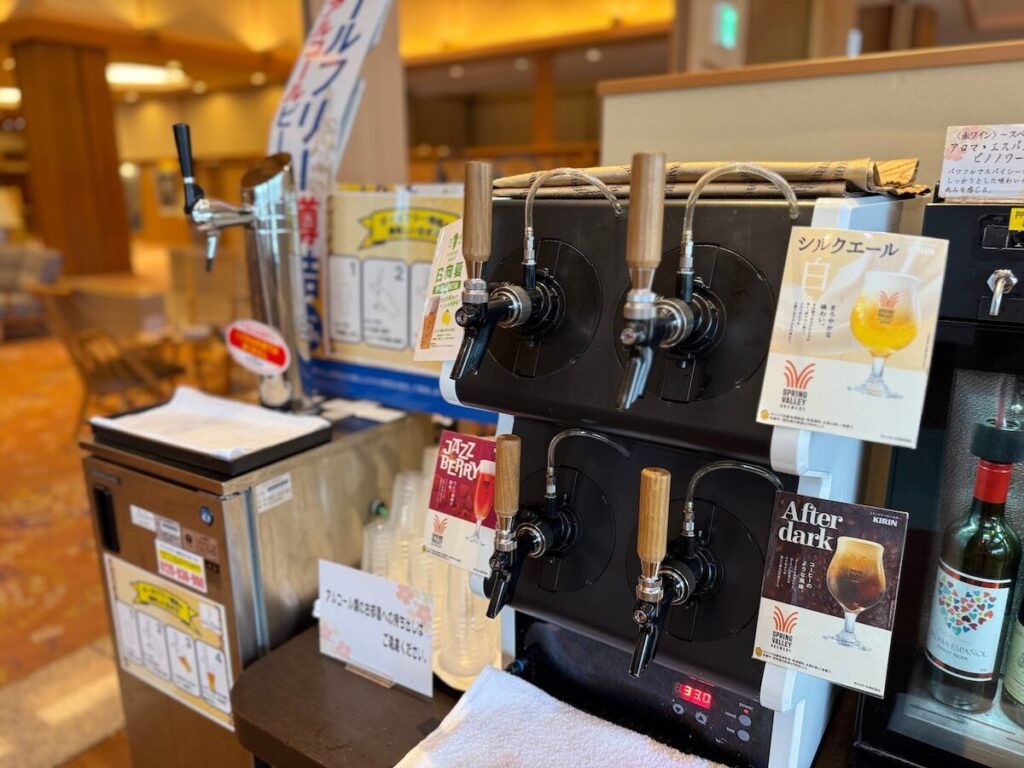 白玉の湯 華鳳のラウンジのお酒