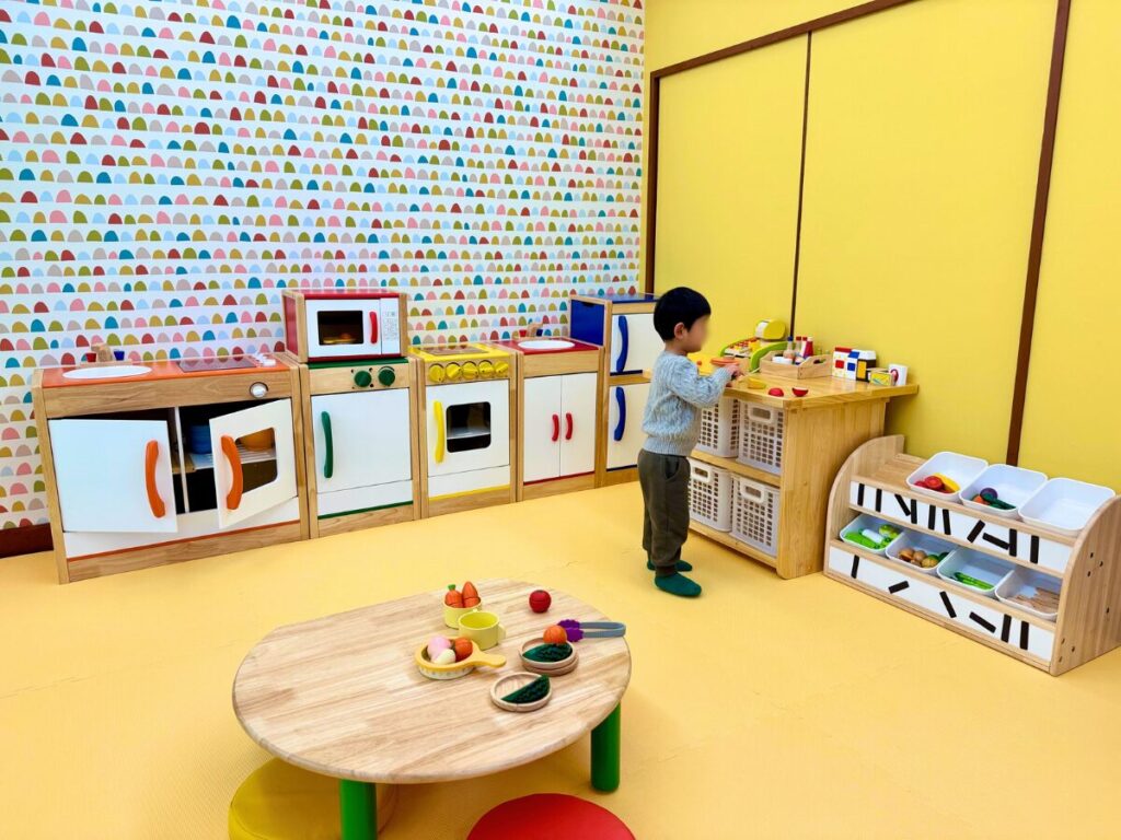 亀の井ホテル 筑波山のキッズルーム(おままごとあり)