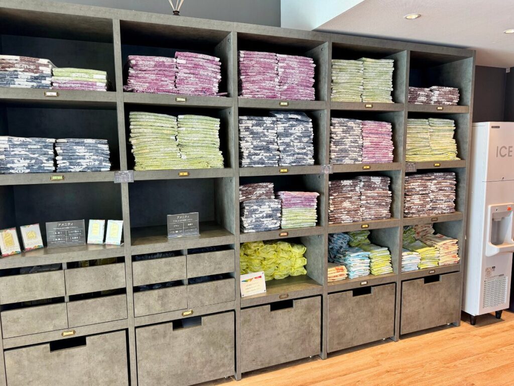 亀の井ホテル 筑波山のアメニティバーにある浴衣