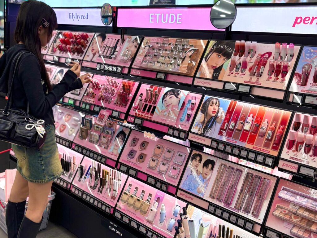 仁川空港のオリーブヤング店内