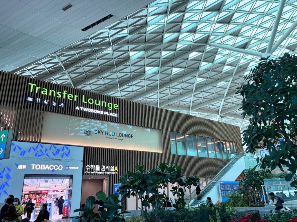 仁川空港第2ターミナルのスカイハブラウンジ